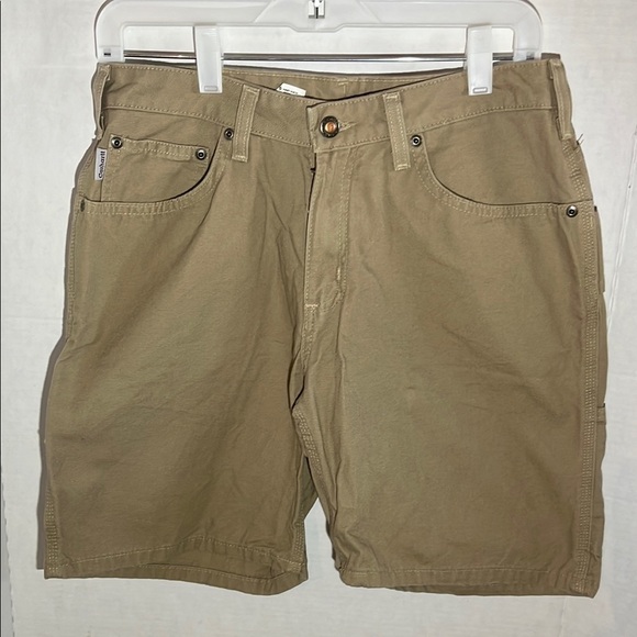 Carhartt Tan Cargo Shorts Classic Casual Design - Picture 1 of 5